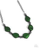 Paparazzi Jewelry Refulgent Reformation - Green Necklace - Pure Elegance by Kym
