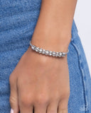 Paparazzi Jewelry Serious Sentiment - White Bracelet - Pure Elegance by Kym