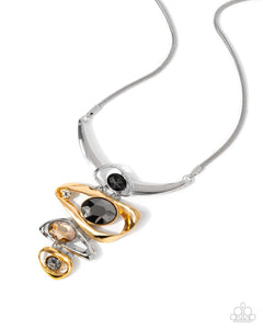 Paparazzi Jewelry Abundantly Abstract - Silver Necklace - Pure Elegance by Kym