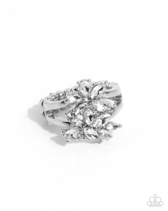 Paparazzi Jewelry Roundabout Refinement - White Ring