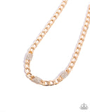 Paparazzi Jewelry Impressive Independence - Gold Necklace - Pure Elegance by Kym