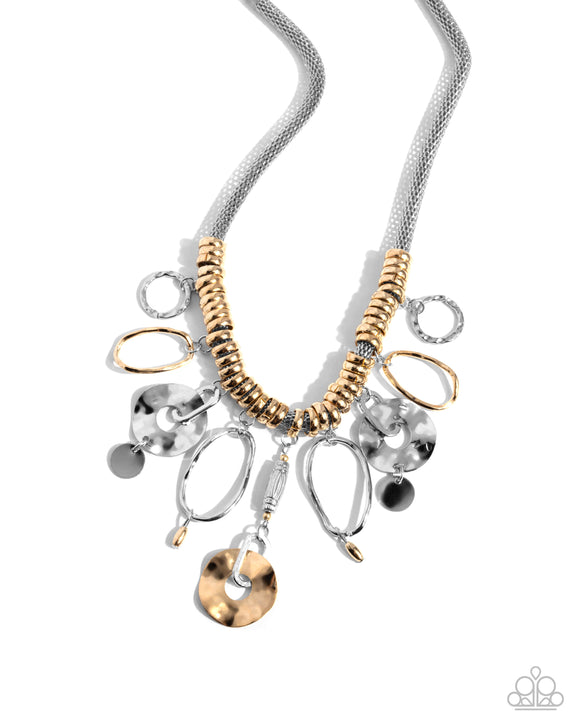 Paparazzi Jewelry Master Mechanic - Silver Necklace - Pure Elegance by Kym