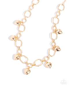 Paparazzi Jewelry Hey Lover - Gold Necklace - Pure Elegance by Kym