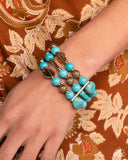 Paparazzi Jewelry Coachella Confidence - Blue Bracelet - Pure Elegance by Kym