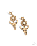 Paparazzi Jewelry Western Week - Gold Earring - Pure Elegance by Kym