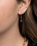 Paparazzi Jewelry FLECKS Big Thing - Purple/Gold Necklace - Pure Elegance by Kym