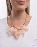 Paparazzi Jewelry Fancy Fabric - Gold Necklace