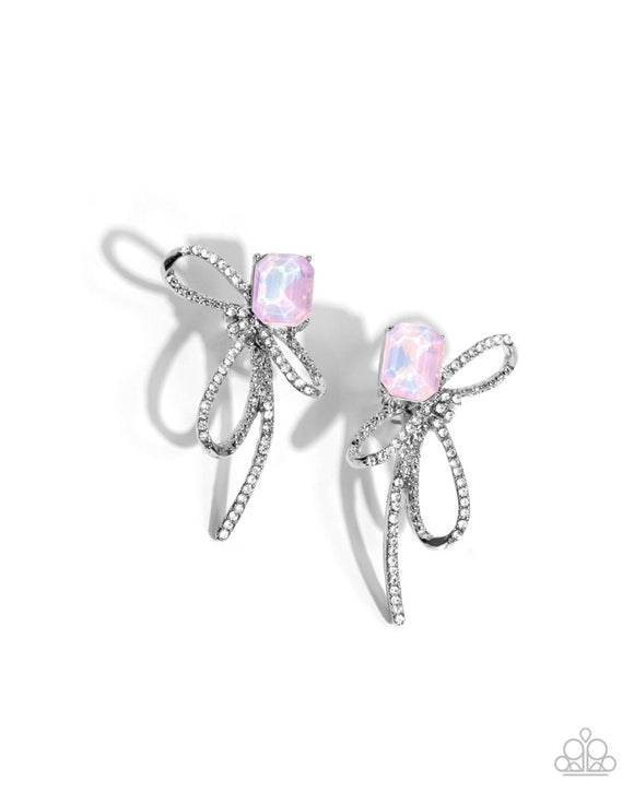 Paparazzi Jewelry Positively Radiant - Pink Earrings - Pure Elegance by Kym