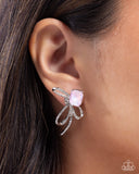 Paparazzi Jewelry Positively Radiant - Pink Earrings - Pure Elegance by Kym