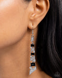 Paparazzi Jewelry Cascading Cred - Black Earrings - Pure Elegance by Kym
