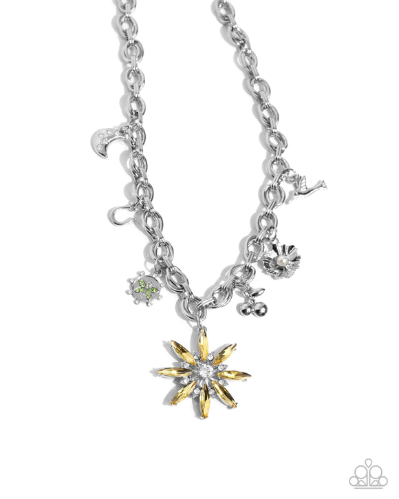 Paparazzi Jewelry Elegant Encore - Yellow Necklace - Pure Elegance by Kym