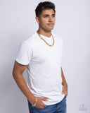 Paparazzi Jewelry Men's Complete Look - Gold Necklace & Bracelet Set - Pure Elegance by Kym