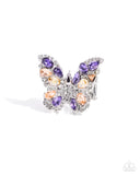 Paparazzi Jewelry Complete Look - Purple Necklace & Ring Set - Pure Elegance by Kym