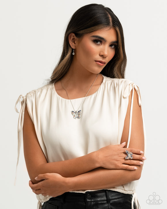 Paparazzi Jewelry Complete Look - Purple Necklace & Ring Set - Pure Elegance by Kym