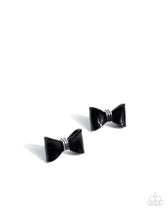 Paparazzi Jewelry Spruced Up - Black Post Earring - Pure Elegance by Kym