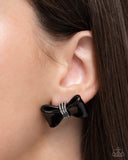 Paparazzi Jewelry Spruced Up - Black Post Earring - Pure Elegance by Kym