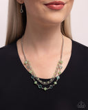 Paparazzi Jewelry Charismatic Cascade - Green Necklace - Pure Elegance by Kym