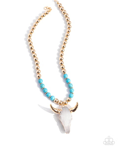 Paparazzi Jewelry Timeless Texan - Blue Necklace - Pure Elegance by Kym