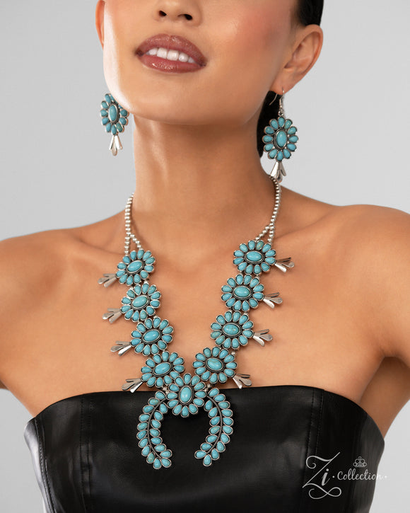 Paparazzi Jewelry Brazen - Blue Zi Collection 2024 Necklace - Pure Elegance by Kym