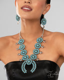 Paparazzi Jewelry Brazen - Blue Zi Collection 2024 Necklace - Pure Elegance by Kym