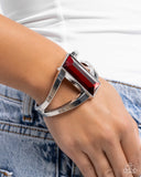 Paparazzi Jewelry Pick-Me-Up Pizzazz - Red Bracelet - Pure Elegance by Kym