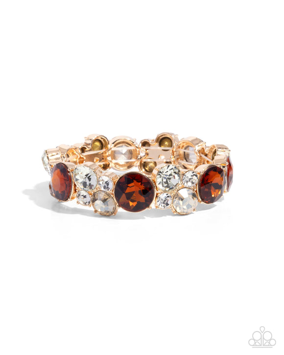Paparazzi Jewelry Standout Style - Brown Bracelet - Pure Elegance by Kym