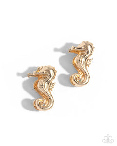 Sea Horse Statement - Gold - Pure Elegance by Kym