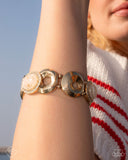Paparazzi Jewelry Feminine Flecks - Gold Bracelet