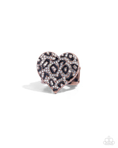 Paparazzi Jewelry Cheetah Cameo - Copper Ring - Pure Elegance by Kym
