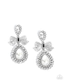 Paparazzi Jewelry Alluring Aesthetic - White Earrings - Pure Elegance by Kym