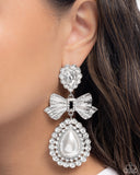 Paparazzi Jewelry Alluring Aesthetic - White Earrings - Pure Elegance by Kym