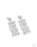 Paparazzi Jewelry Bridal Beading - White Earrings - Pure Elegance by Kym