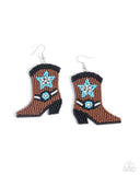 Paparazzi Jewelry Beaded Boot - Brown Earrings - Pure Elegance by Kym