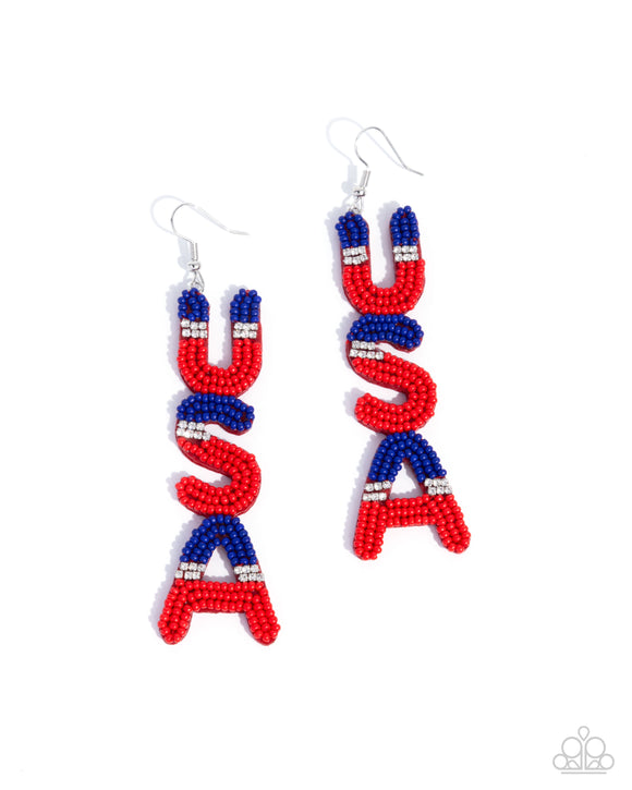 Paparazzi Jewelry Pampered Patriot - Multi Earrings