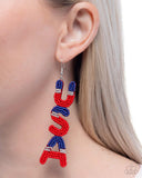 Paparazzi Jewelry Pampered Patriot - Multi Earrings - Pure Elegance by Kym