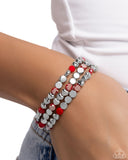Paparazzi Jewelry Instant Shimmer - Red Bracelet - Pure Elegance by Kym