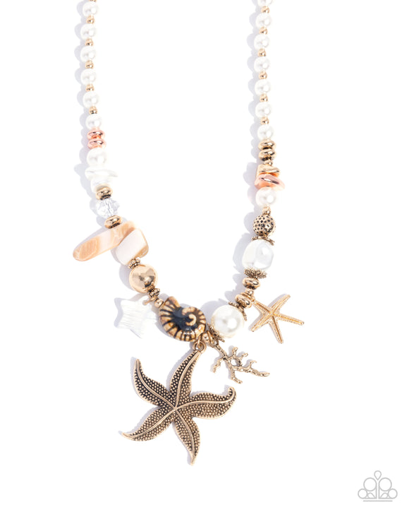 Paparazzi Jewelry Coastal Cameo - Multi Necklace - Pure Elegance by Kym