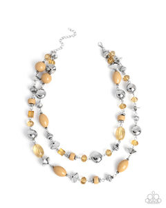 Paparazzi Jewelry Eye-Catching Earnings - Brown Necklace - Pure Elegance by Kym