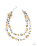 Paparazzi Jewelry Eye-Catching Earnings - Brown Necklace - Pure Elegance by Kym