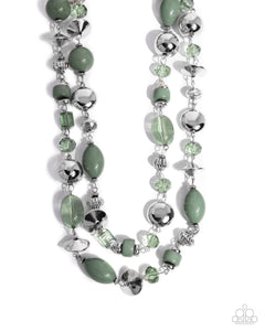 Paparazzi Jewelry Eye-Catching Earnings - Green Necklace - Pure Elegance by Kym
