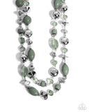 Paparazzi Jewelry Eye-Catching Earnings - Green Necklace - Pure Elegance by Kym