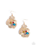 Paparazzi Jewelry Capricious Crab - Gold Earrings - Pure Elegance by Kym