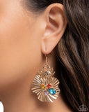 Paparazzi Jewelry Capricious Crab - Gold Earrings - Pure Elegance by Kym