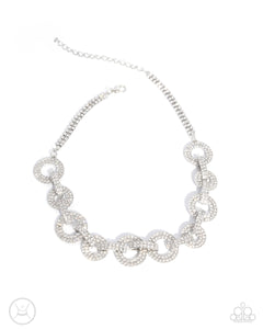 Paparazzi Jewelry Elegant Embrace - White Necklace - Pure Elegance by Kym