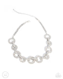 Paparazzi Jewelry Elegant Embrace - White Necklace - Pure Elegance by Kym