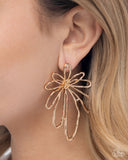 Paparazzi Jewelry Growing Garden - Gold Earrings - Pure Elegance by Kym