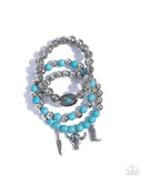 Paparazzi Jewelry Western Wardrobe - Blue Bracelet - Pure Elegance by Kym