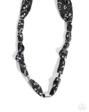 Paparazzi Jewelry Bandana Balance - Black Necklace - Pure Elegance by Kym