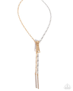 Paparazzi Jewelry Zipper Zeal - Multi Necklace - Pure Elegance by Kym