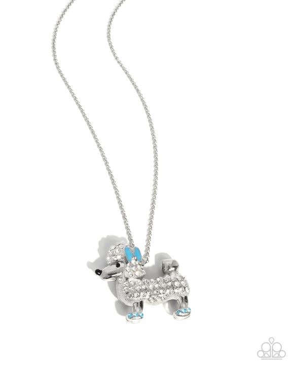 Paparazzi Jewelry Poodle Pageantry - Blue Necklace - Pure Elegance by Kym
